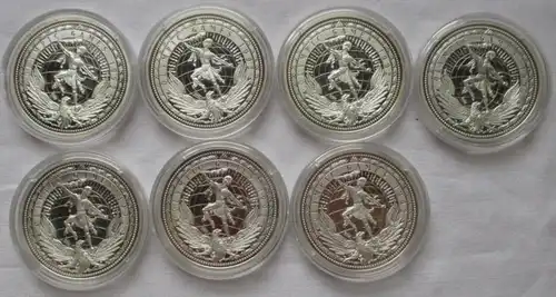 Collection Jeux Olympiques 1992 19 Médailles d'argent 999/1000 PP (124649)