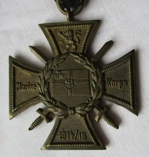 Ehrenkreuz des Marine-Korps 1914-1918, Flandernkreuz + Gefechtsspangen (118708)