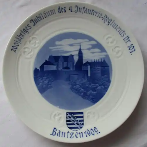 Régiment Kgl. Sächs. 4. Régimen d'infanterie n° 103 Bautzen 1909 (120625)