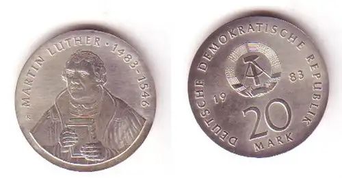 DDR Münchme 20 Mark Martin Luther 1983