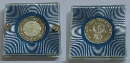 DDR Gedenk Münzen 10 Mark 700 Jahre Münzprägung in Berlin 1981 Probe PP (132168)