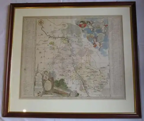 hist Carte Accurate Délinaison géographique des tiges Ambts Wurts (109769)