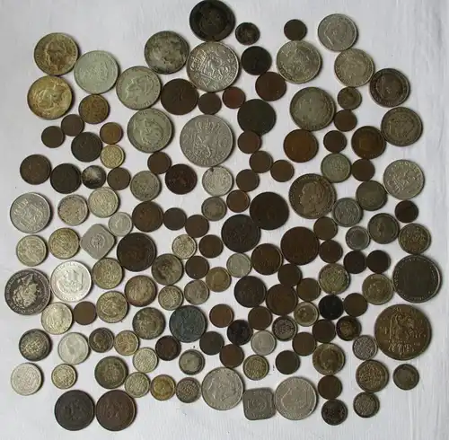 Collection 142 pièces de monnaie Pays-Bas 77 pièces d'argent (141661)