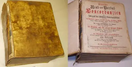 Concordants réels et verbales bibliques 1750 (n° 18772)