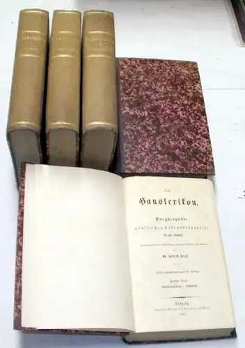 Das Hauslexikon - Enzyklopädie praktischer Lebenskenntnisse von 1861 (Nr.21107)