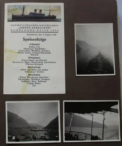 Nachlaß mit Dokumenten und Fotos von Schiffsreise um 1930 (102499)
