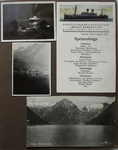 Nachlaß mit Dokumenten und Fotos von Schiffsreise um 1930 (102499)