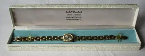 Femmes montre-bracelet 0,585 14 carats d'or Zephir 17,4 grammes dans l'Etui Hanebeck (134329)