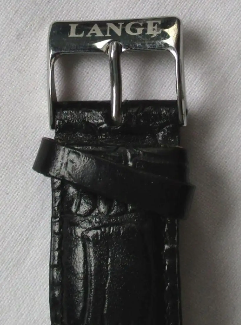 Herren Armbanduhr GUB Glashütte Lange & Söhne Leder Armband Kaliber 74? (132117) 2