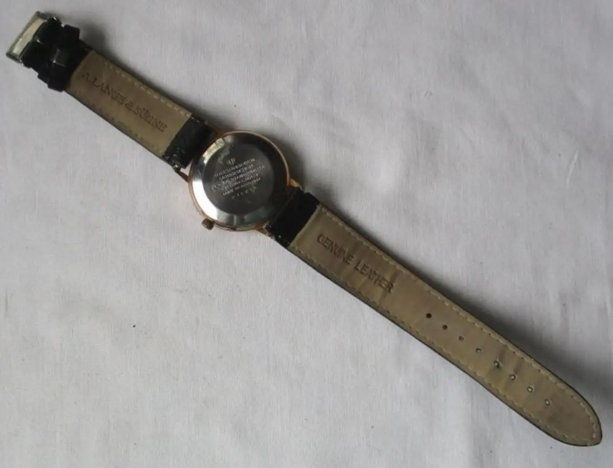 Herren Armbanduhr GUB Glashütte Lange & Söhne Leder Armband Kaliber 74? (132117) 3