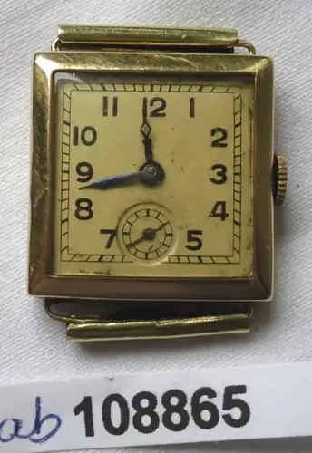 dekorative Schweizer Armbanduhr 585er Gold Marke Grana Watch (108865)