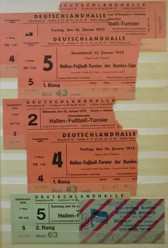 grande collection avec 396 billets de football des années 70 et 80 (118544)