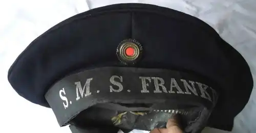 Original Marine Mannschafts Mütze S.M.S. Frankfurt 1.Weltkrieg (111257)