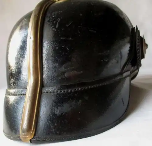 seltene Original Pickelhaube Preußen für Offiziere Infanterie (118927)