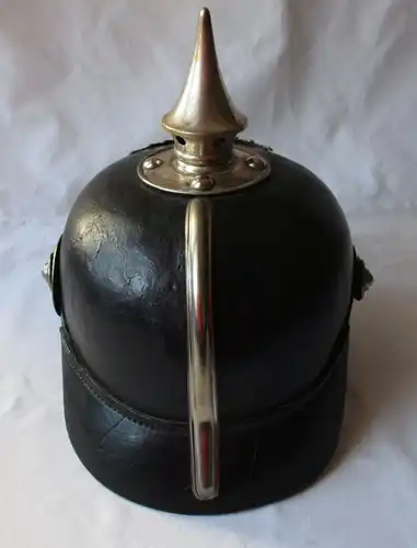 seltene Original Pickelhaube Sachsen Pioniere für Feldwewbel (114027)