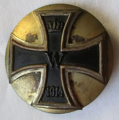 Croix de fer rare 1ère classe 1914 avec contre-plat 1re guerre mondiale (113187)