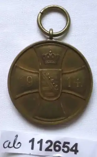 Saxe Altenburg Médaille de courage 1915 Bronze 1ère Guerre mondiale (112654)