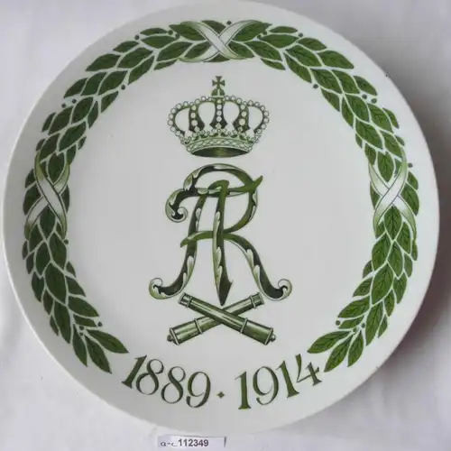 rare Meissen porcelaine Teller Friedrich August Rex 1889-1914 (112349)