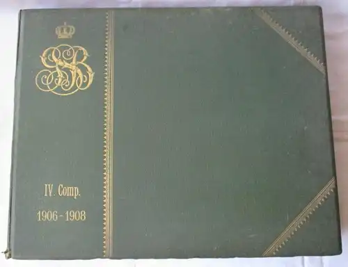 grande collection de réserves IV. Comp. Garde Protecteur Bataillon 1906-1908 /120106
