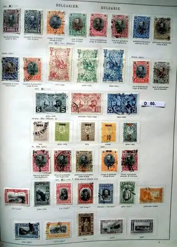 collection rare de timbres Bulgarie 1879 à 1938 presque complète