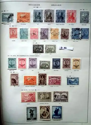 collection rare de timbres Bulgarie 1879 à 1938 presque complète