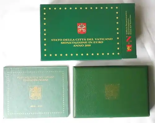 seltener Vatikan / Vatican KMS Kursmünzensatz Coin Set 2010 PP/Stgl. (104025)