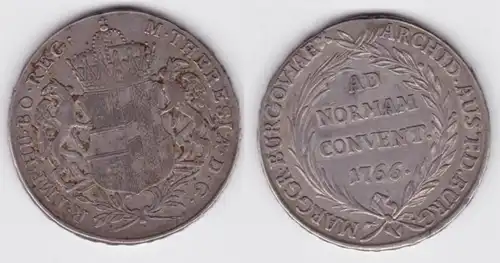 Konventionstaler RDR Habsburg Vorderösterreich (Burgau) 1766 f.vz (143162)