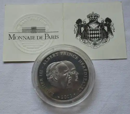 10 Euro Monaco 2003 PP '80.Geburtstag Fürst Rainier III' Box/Zertifikat (134670)