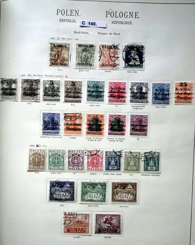 collection rare de timbres République de Pologne 1918 à 1938 presque complète