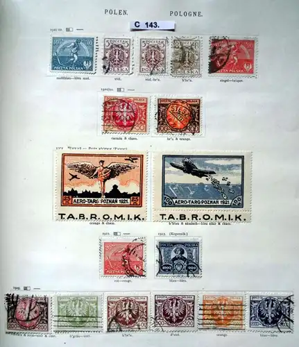 collection rare de timbres République de Pologne 1918 à 1938 presque complète