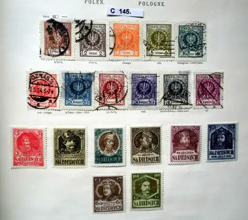 collection rare de timbres République de Pologne 1918 à 1938 presque complète