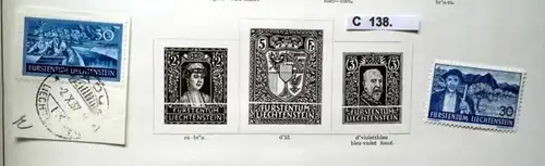 seltene Briefmarkensammlung Liechtenstein 1912 bis 1935 sehr umfangreich