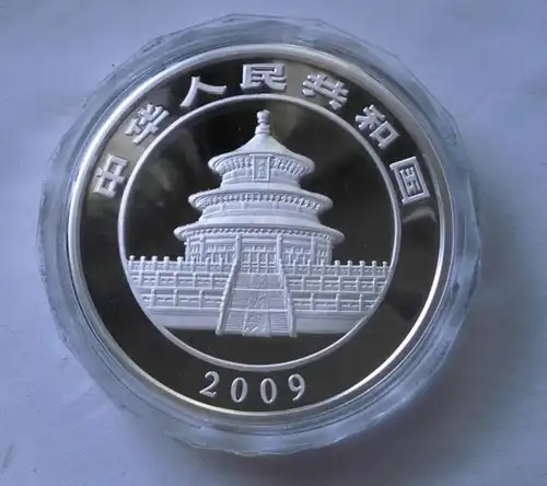 seltene Münze 300 Yuan China Panda Silber 1 Kg 2009 polierte Platte (116838)