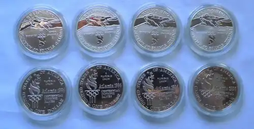 1995-1996 United States Olympic Games Eight Coin Commemorative Coin Proof-Set