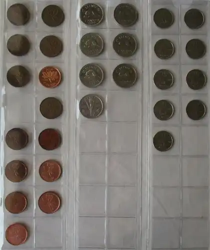 Sammlung 128 Kleinmünzen Kanada, Canada 135 Dollar 1947-2016 (105683)