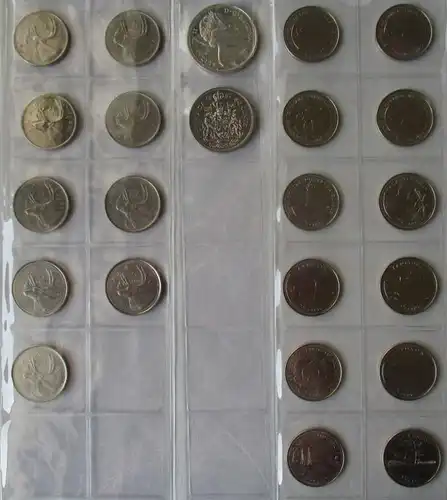 Collection 128 pièces au Canada, Canada 135 dollars 1947-2016 (105683)