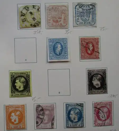 collection rare de timbres Roumanie 1862 à 1939 presque complète (134680)