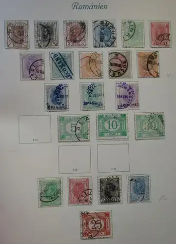 collection rare de timbres Roumanie 1862 à 1939 presque complète (134680)