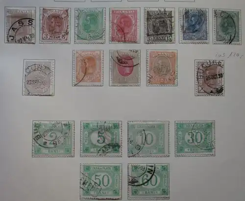 seltene Briefmarkensammlung Rumänien 1862 bis 1939 fast komplett (134680)