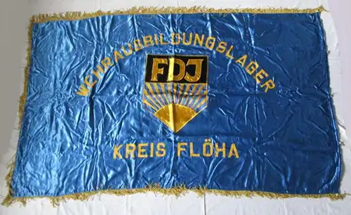 DDR Fahne FDJ Freie deutsche Jugend Wehrausbildungslager Kreis Flöha (135306)