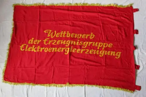 DDR Fahne Sieger Wettbewerb der Erzeugnisgruppe Elektroenergieerzeugung (135341)