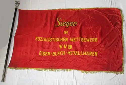 DDR Fahne Sieger im soz. Wettbewerb VVB Eisen-, Blech-, Metallwaren (135496)