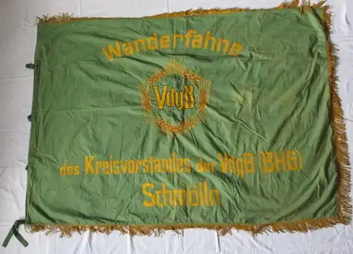 DDR Fahne beste Ortsvereinigung Kreisvorstand VdgB (BHG) Schmölln (135329)
