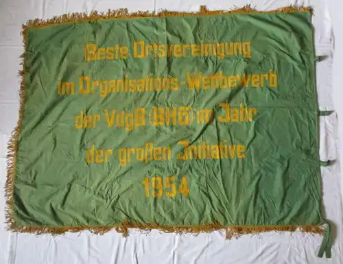 DDR Fahne beste Ortsvereinigung Kreisvorstand VdgB (BHG) Schmölln (135329)