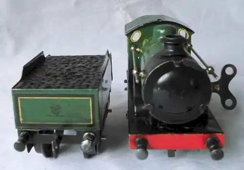 Jouets mécaniques en tôle vapeur Locomotive KB Ascenseur clé vers 1930 (107925)