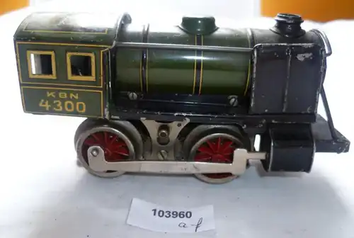 seltene alte Dampflokomotive KBN 4300 elektrisch Spur 0 Bub um 1930