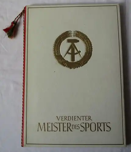 DDR Certificat Maître du Sport 1973 R. Weißig Culture corporelle (122879)