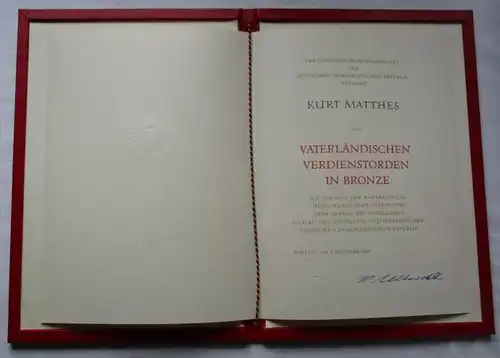 DDR Urkunden Konvolut VVO SED FDGB Antifaschistischer Widerstandskämpfer /134988