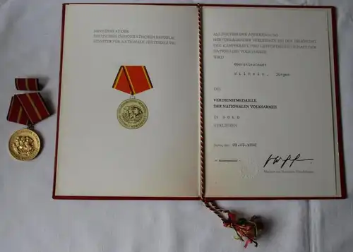 DDR Orden Konvolut Treue Dienste + Verdienstmedaille NVA, Kampforden (129655)