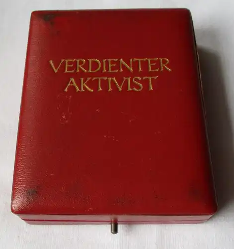 seltene Urkunde Verdienter Aktivist 1958 in Original Urkundenmappe (129486)